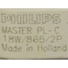 Lampadina fluorescente compatta PHILIPS MASTER PL-C 18W/865/2P