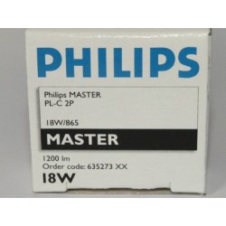 Lampadina fluorescente compatta PHILIPS MASTER PL-C 18W/865/2P