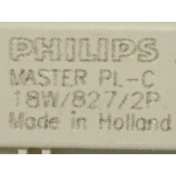 Лампы компактные люминесцентные PHILIPS MASTER PL-C 18W/827/2P
