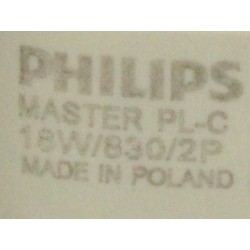 Лампы компактные люминесцентные PHILIPS MASTER PL-C 18W/830/2P