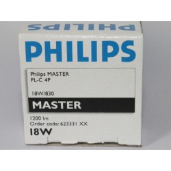Lampadina fluorescente compatta PHILIPS MASTER PL-C 18W/830/4P