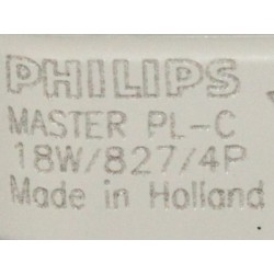Лампы компактные люминесцентные PHILIPS MASTER PL-C 18W/827/4P