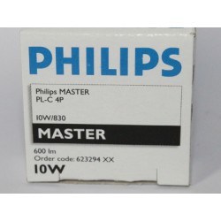 Ampoule fluocompacte PHILIPS MASTER PL-C 10W/830/4P