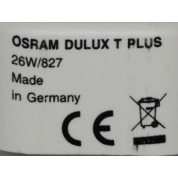 Lâmpada OSRAM DULUX PLUS T 26W 827