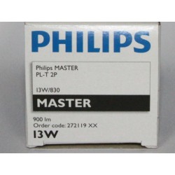 Лампы компактные люминесцентные PHILIPS MASTER PL-T 13W/830/2P