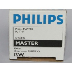 Ampoule fluocompacte PHILIPS MASTER PL-T 13W/840/4P