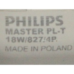 Lampadina fluorescente compatta PHILIPS MASTER PL-T 18W/827/4P