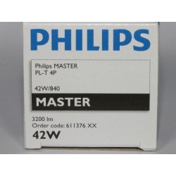 Лампы компактные люминесцентные PHILIPS MASTER PL-T 42W/840/4P
