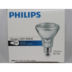 Лампы PHILIPS HalogenA PAR20 50W 230V 25D