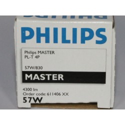 Лампы компактные люминесцентные PHILIPS MASTER PL-T 57W/830/4P