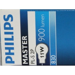 Лампы компактные люминесцентные PHILIPS MASTER PL-S 11W/830/2P