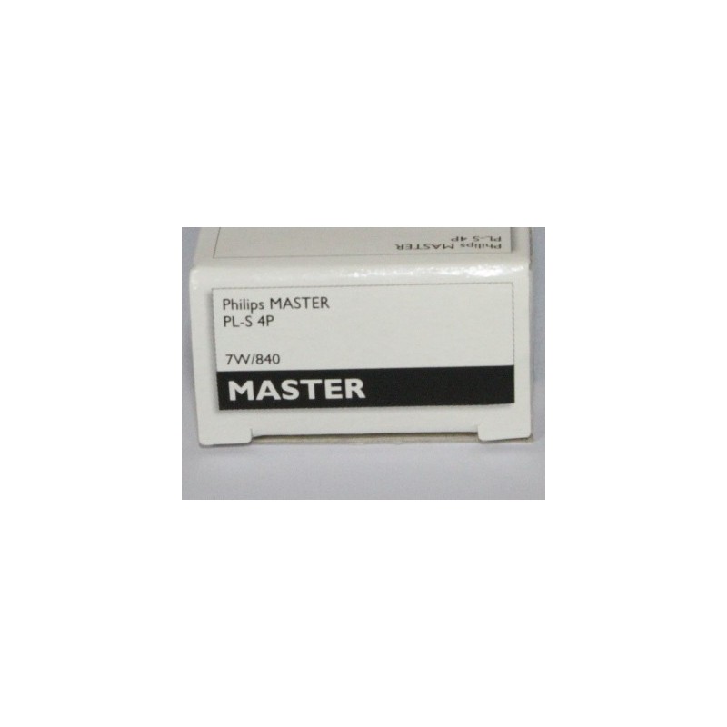 Master Pl PHILIPS MASTER PL-S 7W/840/4P 4,000K 2G7 CFL