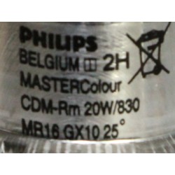- Lamp van PHILIPS MASTERColour CDM-Rm 20W/830 GX10 MR16 25° 