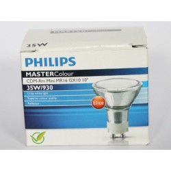 PHILIPS MASTERColour CDM-Rm de ELITE 35W/930 MR16 GX10 10° 