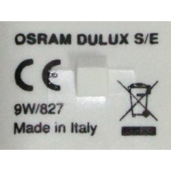 Ampoule OSRAM DULUX S/E 9W/827