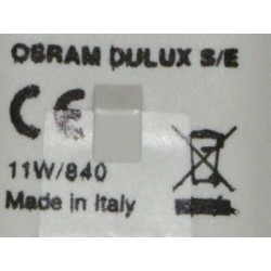 Lâmpada OSRAM DULUX S/E 11W/840