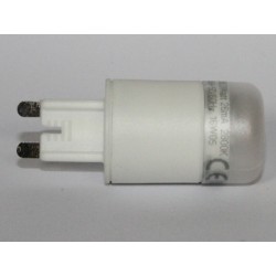 Ampoule LED G9 Megaman 3W 2800K blanc chaud – gros plan