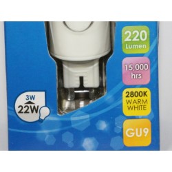 Ampoule LED G9 Megaman 3W 2800K blanc chaud – vue complémentaire
