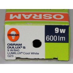 Ampoule OSRAM DULUX S 9W/840