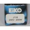 O bulbo de halogênio R7s 200W 118mm