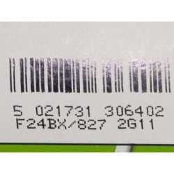 Lampadina fluorescente compatta Biax L 24W/827