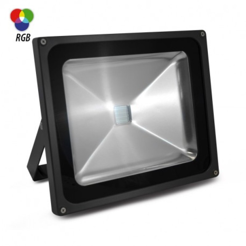 Projecteur couleur LED RGB + télécommande | StrassElec â€“ Ã‰clairage LED