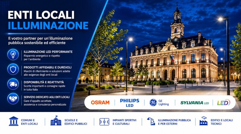 Illuminazione LED per comuni ed enti locali